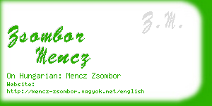 zsombor mencz business card